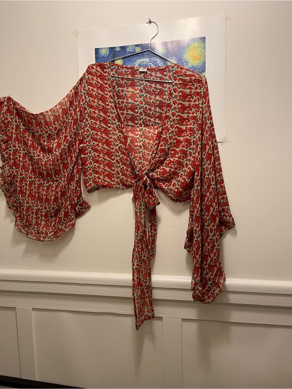 Stevie Nicks Style bell sleeve blouse - Picture 2 of 6